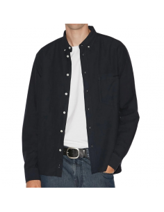 Chemise Jasolo Bleu Nuit Isabel Marant présentée de face ｜Soulery Toulouse 2