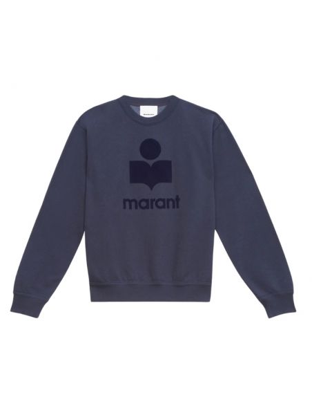 Sweatshirt Mikoy Bleu Nuit Isabel Marant présenté de face｜Soulery Toulouse