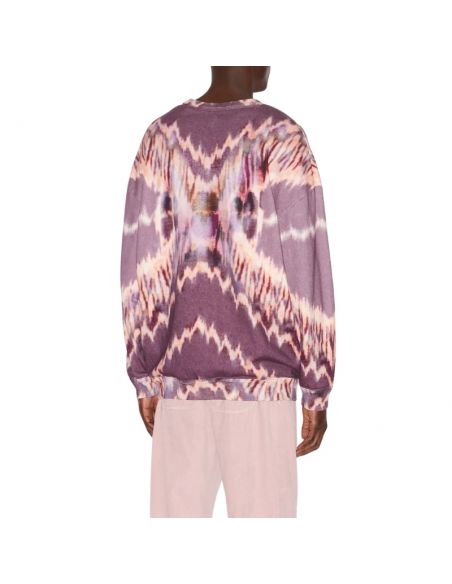 Sweatshirt Dobbie Tie and Dye Violet Isabel Marant présente de dos porté｜Soulery Toulouse