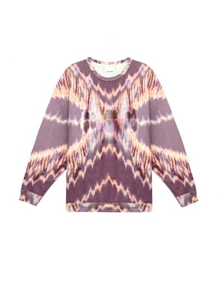 Sweatshirt Dobbie Tie and Dye Violet Isabel Marant présente de face｜Soulery Toulouse