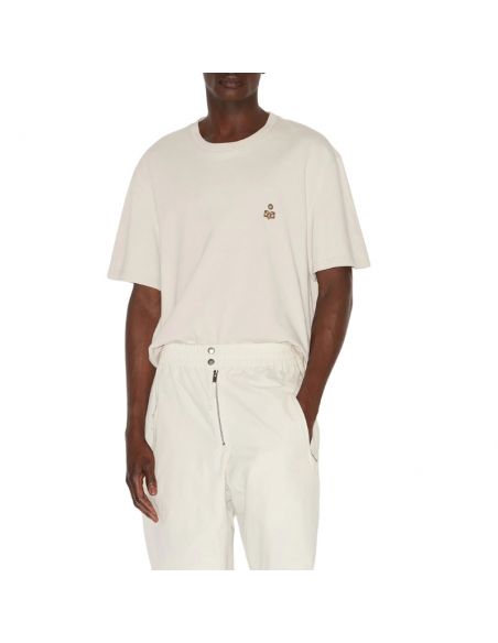 T-shirt Hugo Écru Isabel Marant présenté de face porté｜Soulery Toulouse