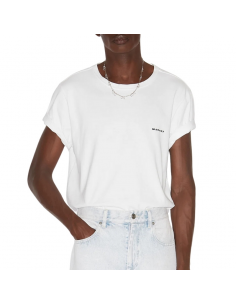 T-Shirt Zafferh Blanc Isabel Marant présenté de face｜Soulery Toulouse