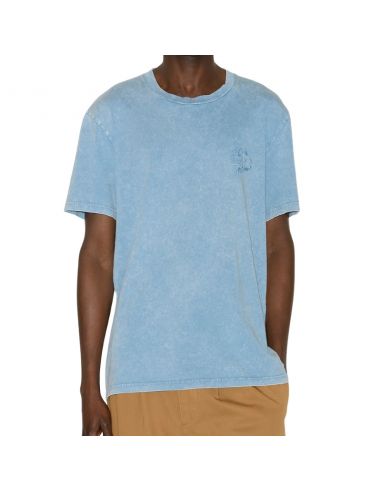 T-Shirt Honore Ice Bleu Isabel Marant présenté de face porté｜Soulery Toulouse