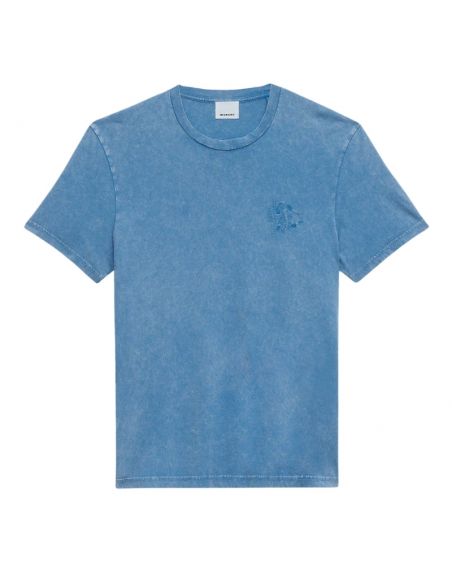 T-Shirt Honore Ice Bleu Isabel Marant présenté de face｜Soulery Toulouse