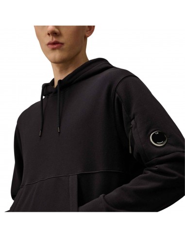 Sweat À Capuche En Polaire Relief Diagonal Total Eclipse Bleu C.P Company zoom sur la capsule｜Soulery Toulouse