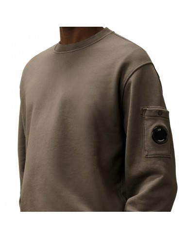 Sweat-shirt Ras Du Cou En Molleton Diagonal En Coton Gris zoom sur la capsule|Soulery Toulouse Sweat-shirt Ras Du Cou En Molleton Diagonal En Coton Gris zoom sur la capsule|Soulery Toulouse