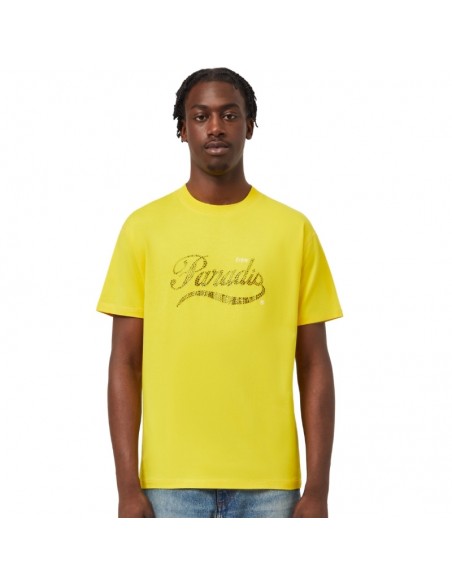 Tee-Shirt "Enjoy Paradis" Crystal Jaune 3.PARADIS｜Soulery Toulouse
