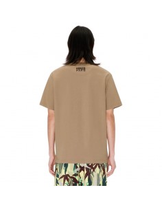 T-shirt Brodé 'KENZO Happy Tiger' En Coton Marron Kenzo, présenté porté de face｜Soulery Toulouse 2