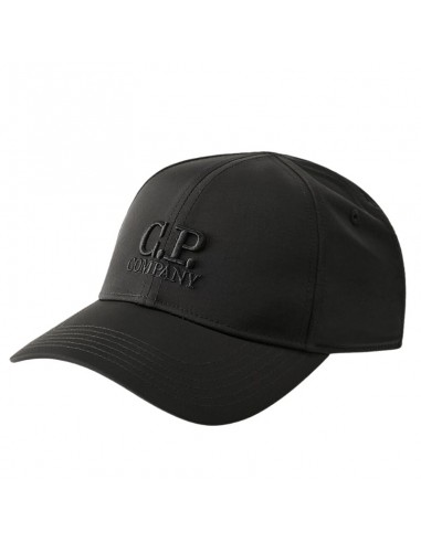 Casquette Chrome-R Logo Noire C.P. Company présentée de face｜Soulery Toulouse