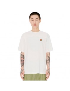 T-shirt Brodé 'KENZO Pop' En Coton Off White Kenzo, présenté porté de face｜Soulery Toulouse