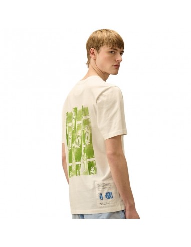 Tee-shirt Jersey Front and Back Logo Gauze White C.P. Company présenté de dos｜Soulery Toulouse