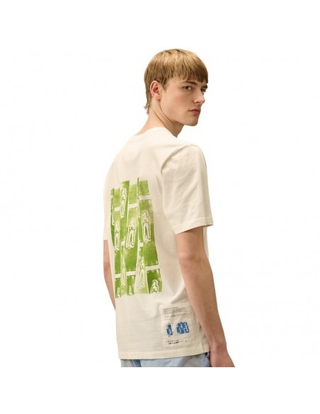 Tee-shirt Jersey Front and Back Logo Gauze White C.P. Company présenté de dos｜Soulery Toulouse