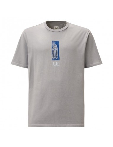 Tee-shirt Jersey Front and Back Logo Lavender Violet C.P. Company présenté de face｜Soulery Toulouse