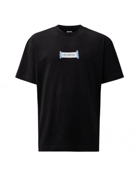 Tee-shirt Jersey Logo Coton 30/1 Total Eclipse C.P. Company présenté de face｜Soulery Toulouse