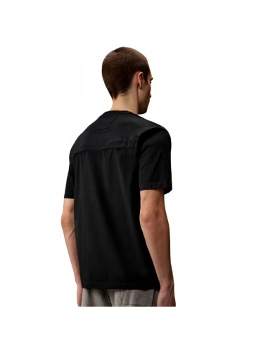 Tee-Shirt Jersey Metropolis Chest Logo Black C.P. Company présenté de dos porté｜Soulery Toulouse