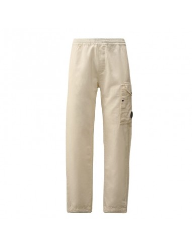 Pantalon Linen Loose Gauze White C.P. Company présenté de face porté｜Soulery Toulouse