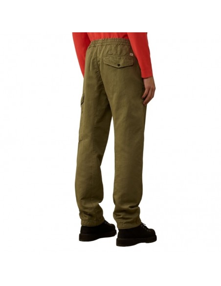 Pantalon Linen Loose Thyme C.P. Company présenté de dos porté｜Soulery Toulouse