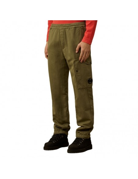 Pantalon Linen Loose Thyme C.P. Company présenté de face porté｜Soulery Toulouse