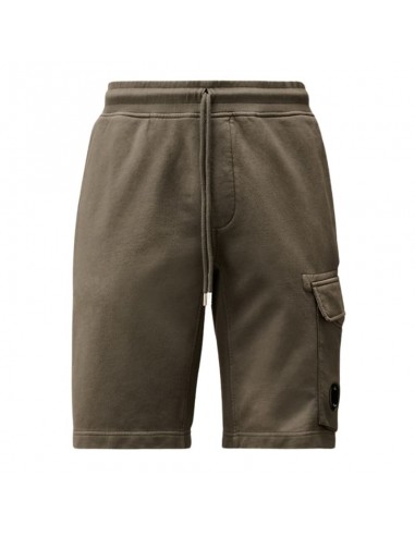 Short Cargo Diagonal Fleece Smoked Pearl C.P. Company présenté de face|Soulery Toulouse Short Cargo Diagonal Fleece Smoked Pearl C.P. Company présenté de face|Soulery Toulouse