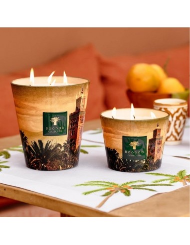 Bougie Parfumée Orientaliste Koutoubia Max16 Baobab Collection présentée en double｜Soulery Toulouse