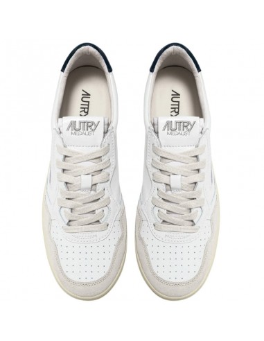 Baskets Medalist Low Blanc Et Bleu Marine Autry présentées de haut｜Soulery Toulouse