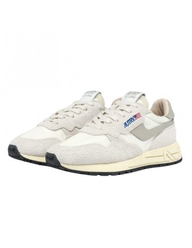 Baskets Reelwind Low En Nylon Et Daim Blanches Autry Homme présentées de face | Toulouse Soulery