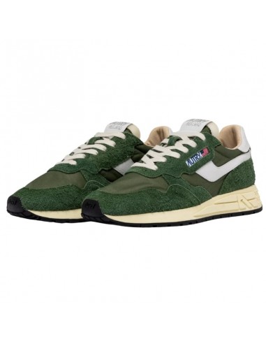 Baskets Reelwind Low En Nylon Et Daim Military Autry présentées de face｜Soulery Toulouse