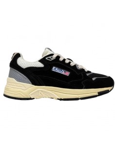 Baskets Hyperway en Mesh et en Daim Noir et Argent Autry présentées de profil｜Soulery Toulouse