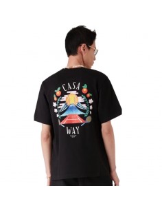 T-Shirt Casa Way Mountain Noir Casablanca présenté de face porté｜Soulery Toulouse 2