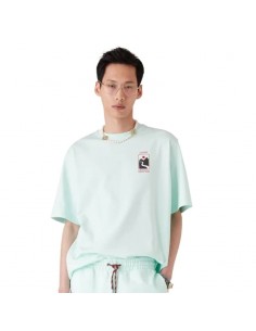 T-Shirt Sunset Valley Vert d'Eau Casablanca présenté de face porté｜Soulery Toulouse