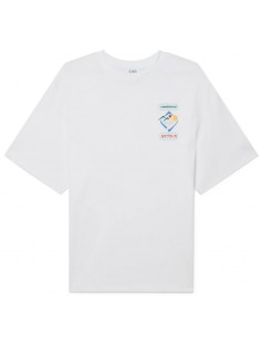 T-Shirt Montagne Sportif Blanc Casablanca présenté de face｜Soulery Toulouse