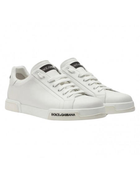 Sneakers Portofino Light Blanc Dolce&Gabbana présenté de face｜Soulery Toulouse