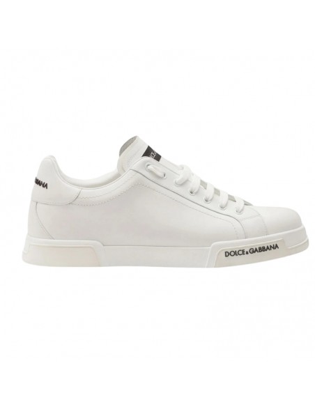 Sneakers Portofino Light Blanc Dolce&Gabbana présenté de profil｜Soulery Toulouse