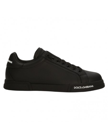 Sneakers Portofino Light Noir Dolce&Gabbana présenté de profil｜Soulery Toulouse