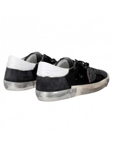 Baskets Basses Prsx Noir et Argent Philippe Model présentées de dos｜Soulery Toulouse