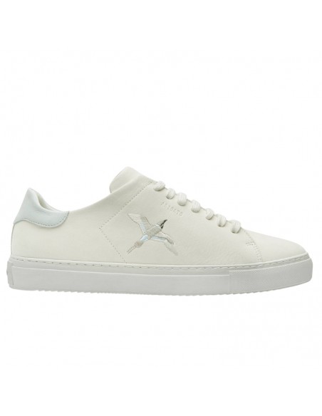 Clean 90 B Bird Sneaker White et Light Blue Axel Arigato présentées de profil｜Soulery Toulouse