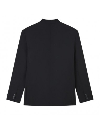 Veste De Tailleur Kimono En Laine Vierge Noire Kenzo Homme, présentée portée de dos| Toulouse