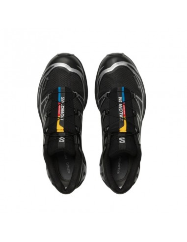 Sneaker XT-6 GORE-TEX Black / Ftw Silver Salomon Homme, présentées de haut｜Soulery Toulouse