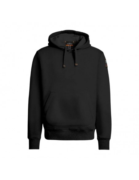 Sweat-Shirt à Capuche Everest Noir Parajumpers Homme, présenté de face｜Soulery Toulouse