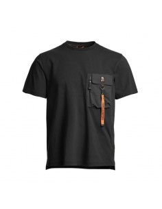 T-Shirt Mojave Noir Parajumpers Homme, présenté de face｜Soulery Toulouse