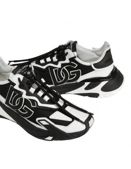Baskets Day Faster En Tissu Multicolore Dolce & Gabbana, zoom sur le logo｜Soulery Toulouse