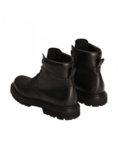 Bottines En Cuir De Veau Noir Dolce & Gabbana, présentées de dos｜Soulery Toulouse