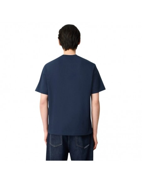 T-shirt Micro Bee Bird Marine Axel Arigato, présenté porté de dos ｜Boutique Homme Toulouse