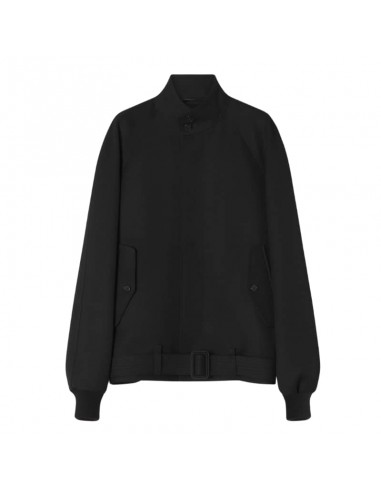 Blouson Col Montant Noir Lanvin, présenté de face ｜Boutique Toulouse