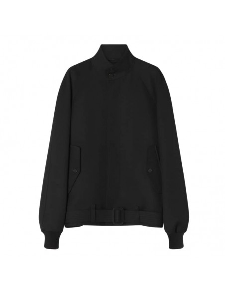 Blouson Col Montant Noir Lanvin, présenté de face ｜Boutique Toulouse