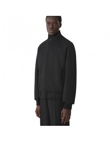 Blouson Col Montant Noir Lanvin, présenté de profil ｜Boutique Toulouse