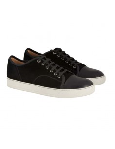 Sneakers DBB1 Noires en Suède et Cuir Lanvin Paris | Boutique Homme Toulouse 2