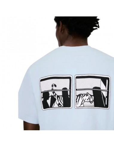 T-shirt 'KENZO City' en coton Bleu Clair Kenzo, présenté zoom de dos｜Soulery Toulouse