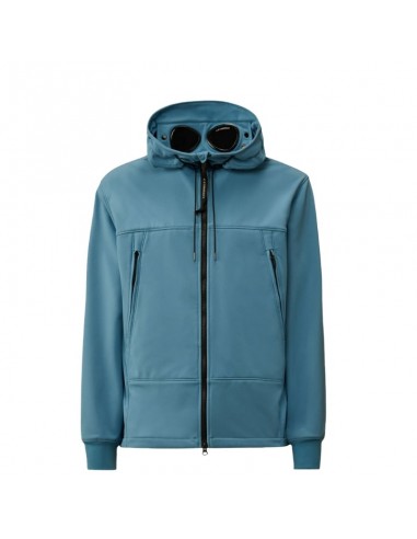 Veste de Protection CP Shell-R Bleu Égéen C.P. Company présentée de face｜Boutique Homme Toulouse