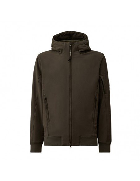 Veste à Capuche CP Shell-R Ombre Foncée Gris C.P. Company présentée de face｜Boutique Homme Toulouse